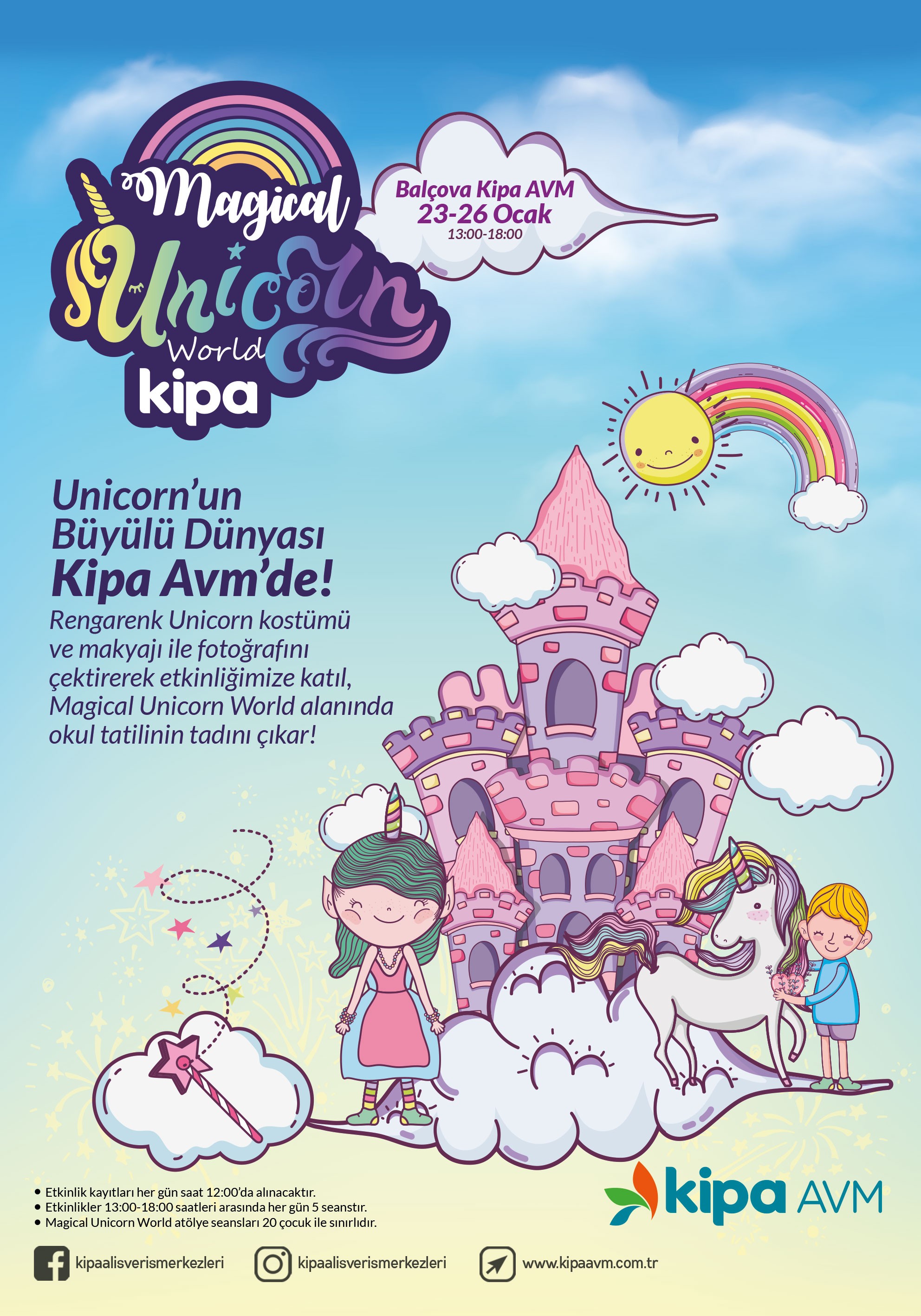 Magical Unicorn World Bal&ccedil;ova Kipa AVM'de!